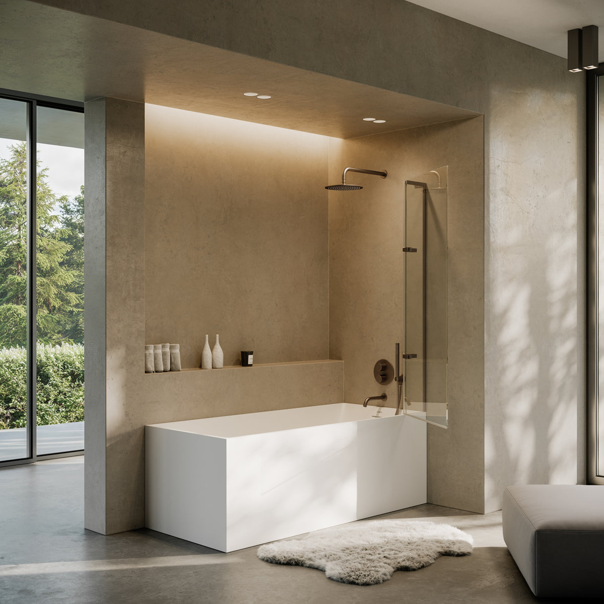 Lusso Light Kube Freestanding Bath 1700mm