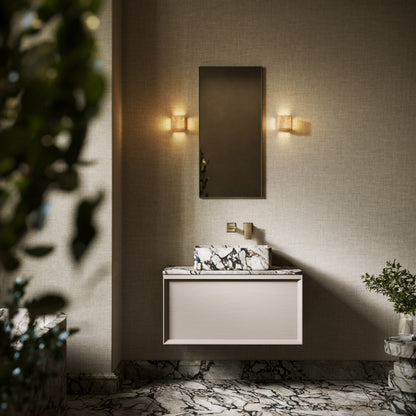 Kudos Calacatta Viola Marble Countertop Basin 455mm