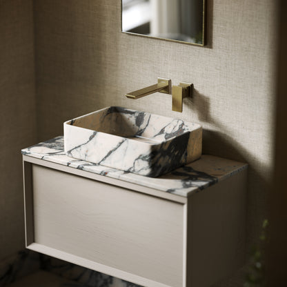 Kudos Calacatta Viola Marble Countertop Basin 455mm