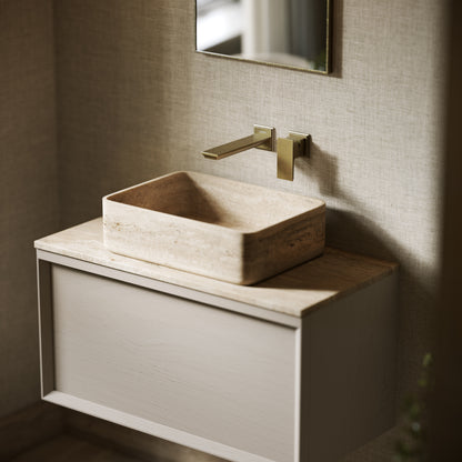 Kudos Travertine Stone Countertop Basin 455mm