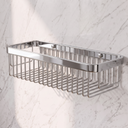 Luxe Chrome Large Shower Storage Basket