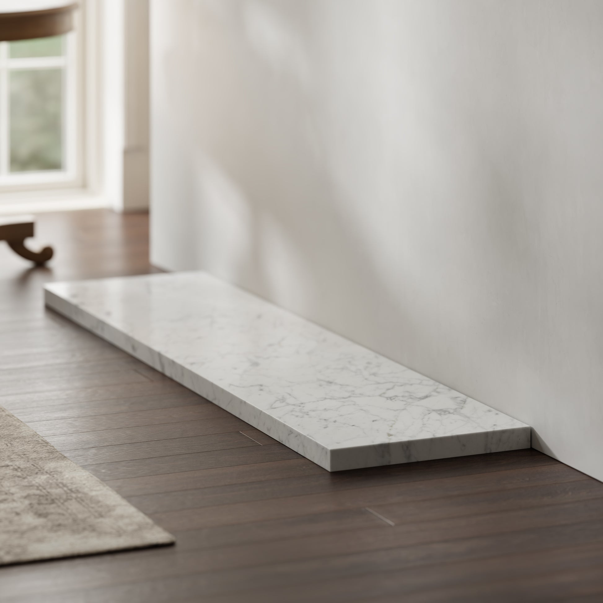 Marais Carrara Honed Marble Outer Hearth - All Sizes