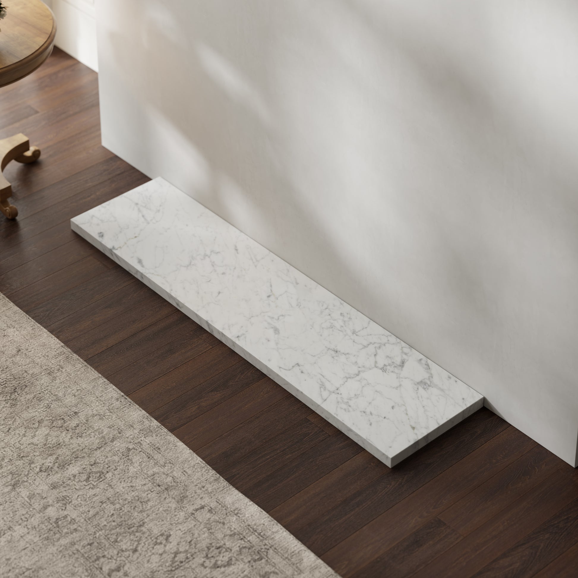 Marais Carrara Honed Marble Outer Hearth - All Sizes