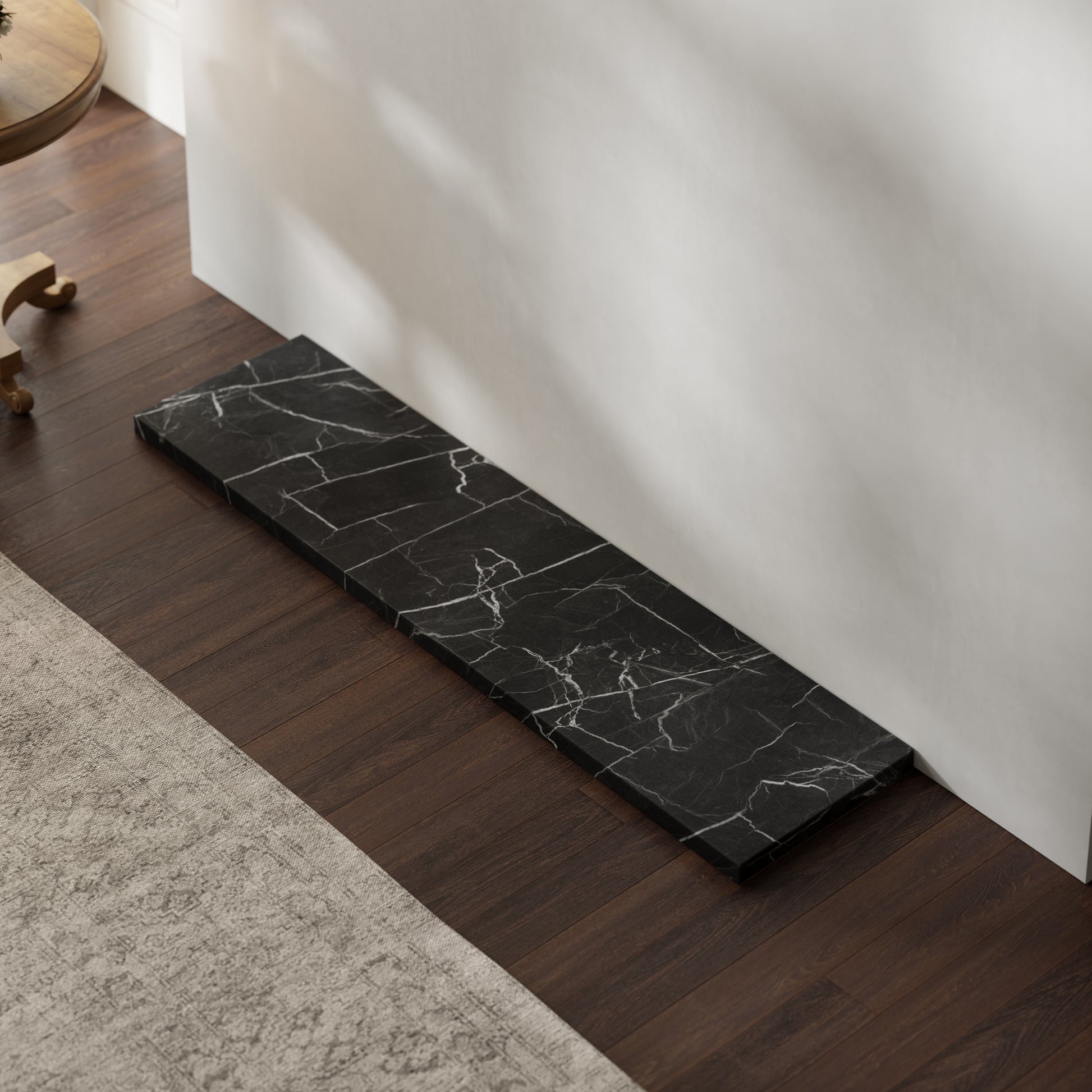 Marais Nero Marquina Honed Marble Outer Hearth - All Sizes