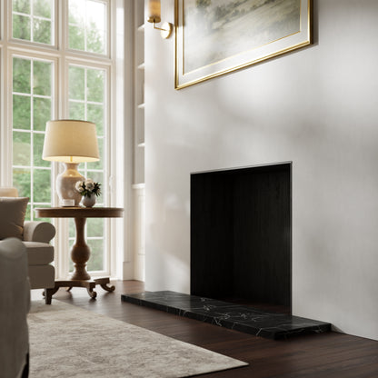 Marais Nero Marquina Honed Marble Outer Hearth - All Sizes