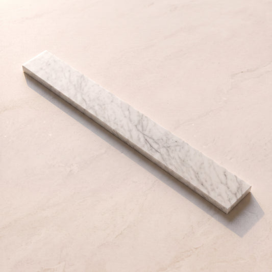 Deco Eaton Carrara Marble Upstand 800mm