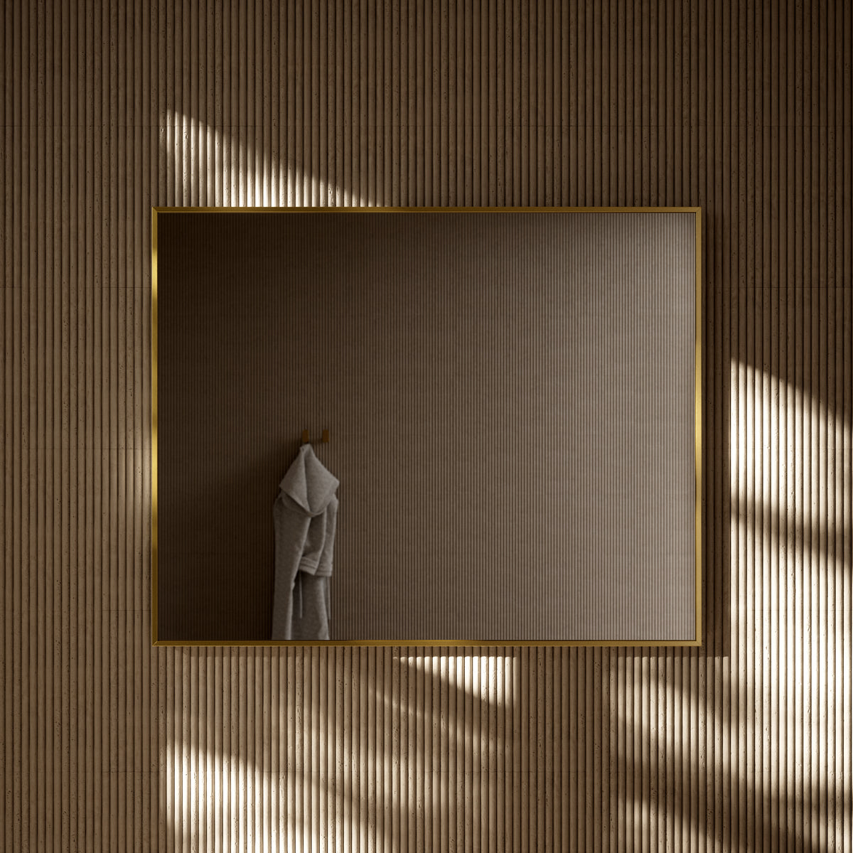 Moode Brushed Gold Mirror 1000mm