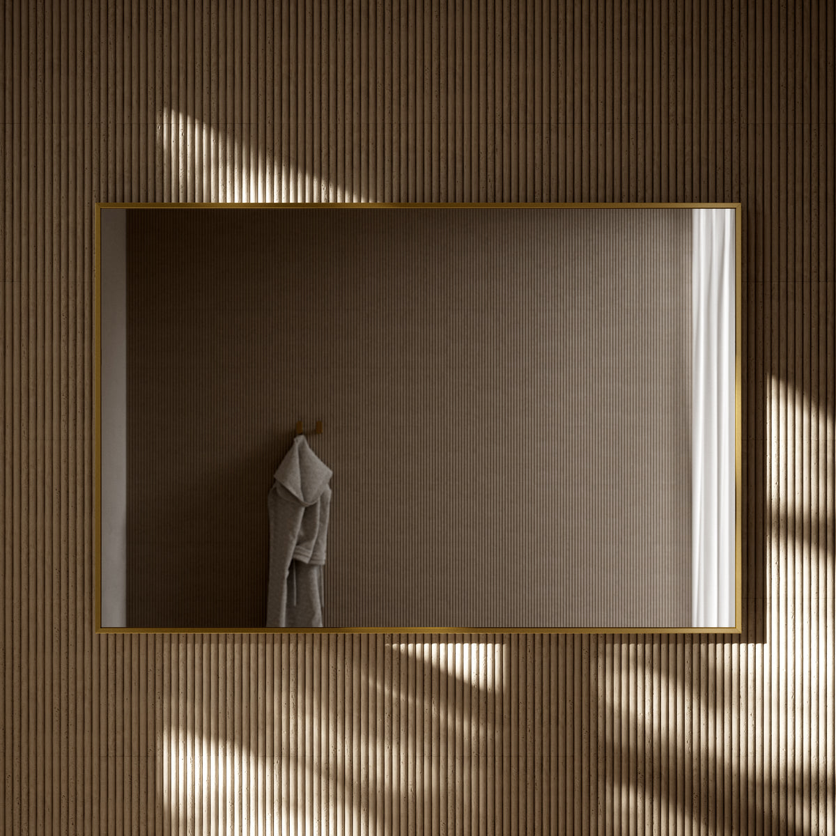 Moode Brushed Gold Mirror 1200mm