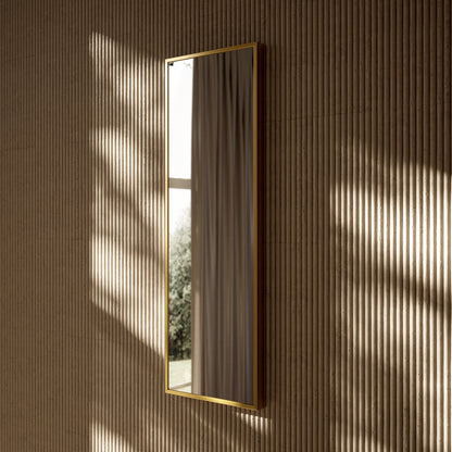 Moode Brushed Gold Mirror 300mm