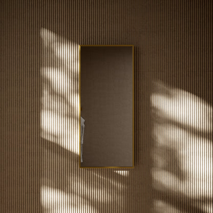 Moode Brushed Gold Mirror 400mm