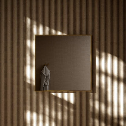 Moode Brushed Gold Mirror 700mm