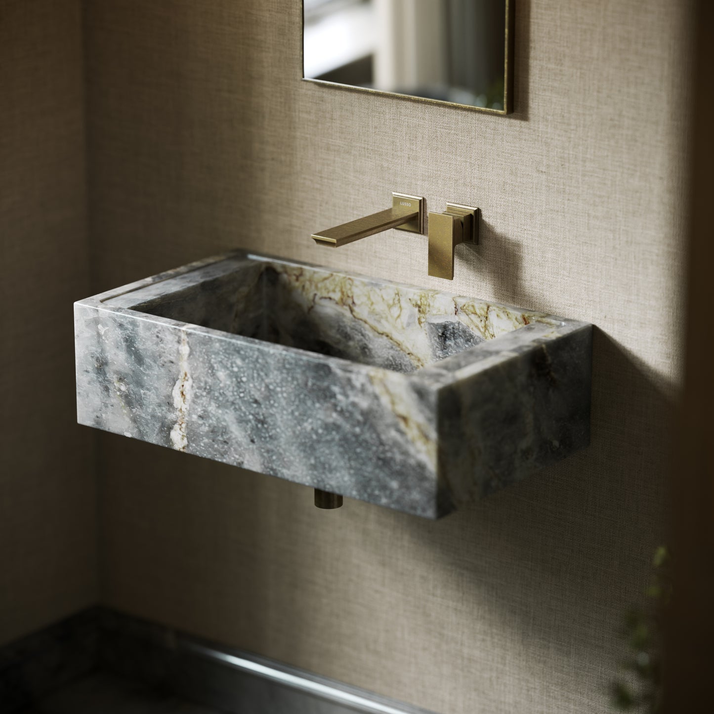 Patino Amazon Blue Marble Wall Hung Basin 700mm