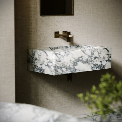 Patino Arabescato Marble Wall Hung Basin 700mm
