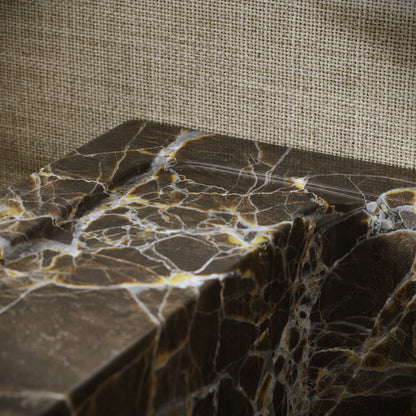 Patino Dark Emperador Marble Wall Hung Basin 700mm