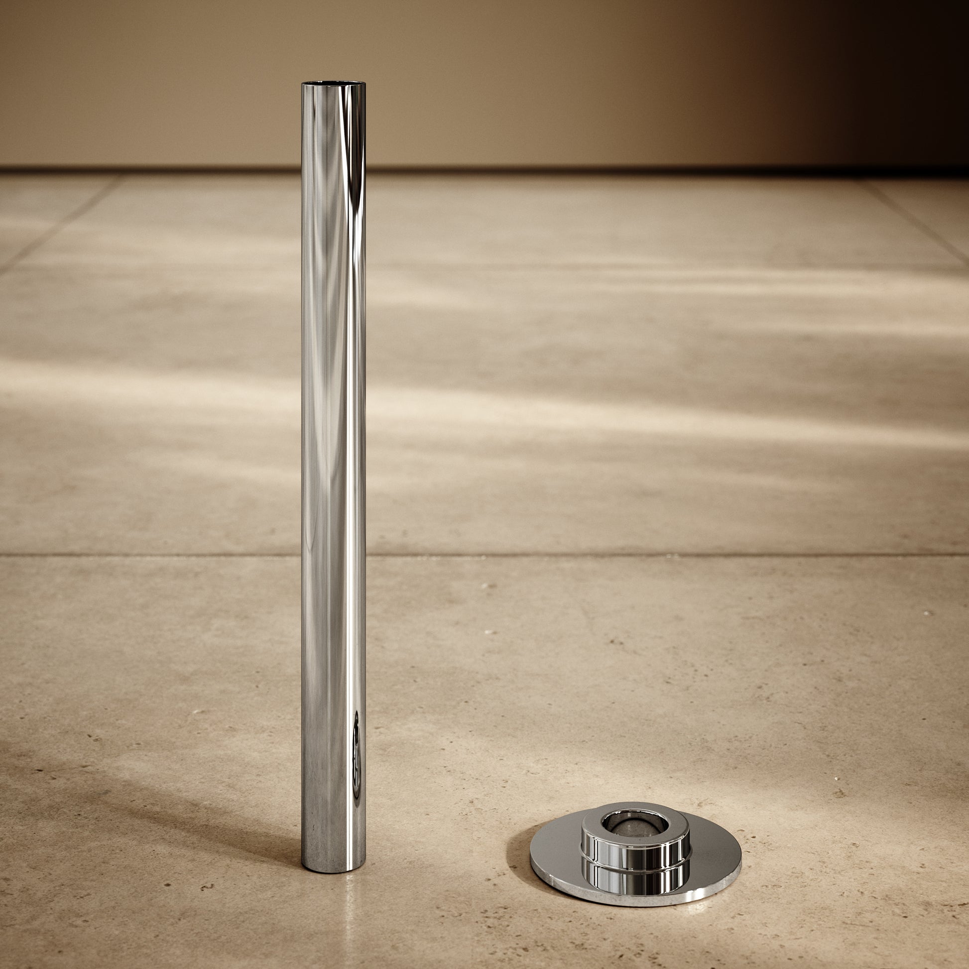 Chrome Radiator Pipe Extension Kit 180mm