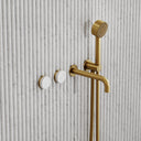 Porto Wall Mounted Bath Filler (Brushed Gold & Carrara Marble)