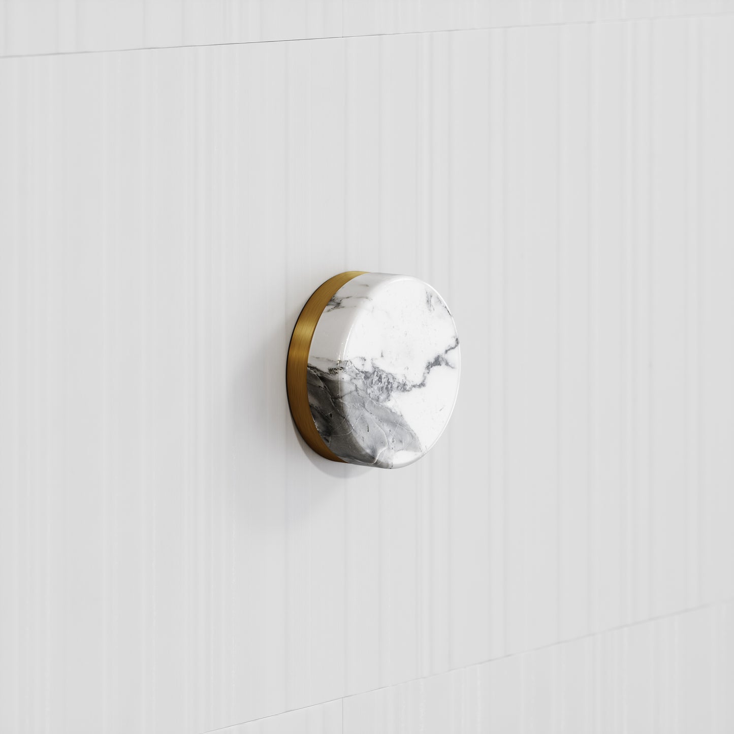 Porto Shower System (Brushed Gold & Arabescato Marble)