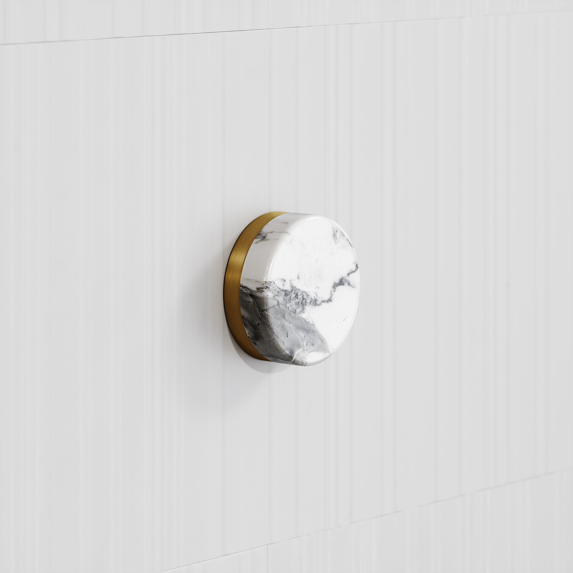 Porto Shower System (Brushed Gold & Arabescato Marble)