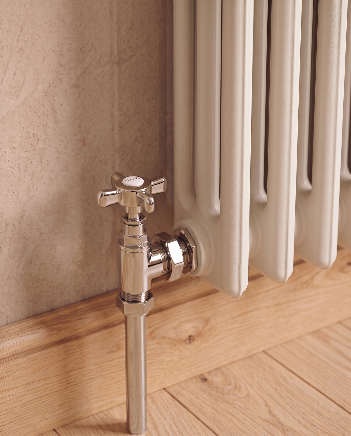 Mulberry Polished Nickel Angled Radiator Valves (Pair)