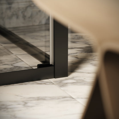 Reve Sidesway Matte Black Shower Enclosure 1000 x 800mm
