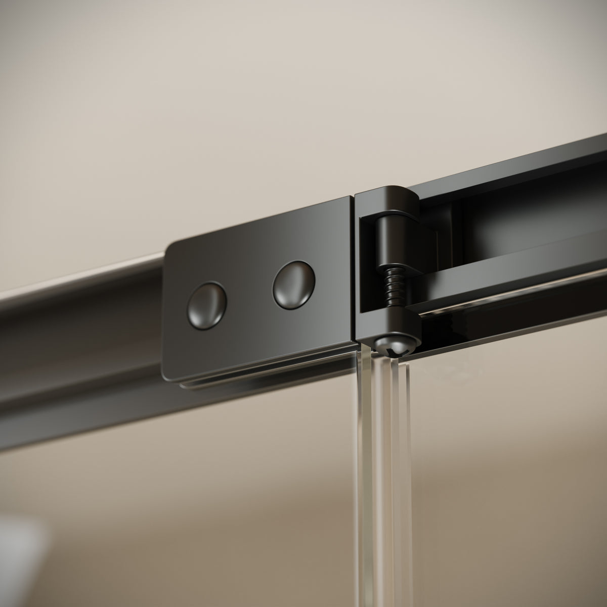 Reve Sidesway Matte Black Shower Enclosure 1000 x 800mm