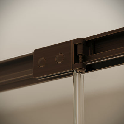 Reve Sidesway Brushed Bronze Shower Enclosure 1000 x 800mm