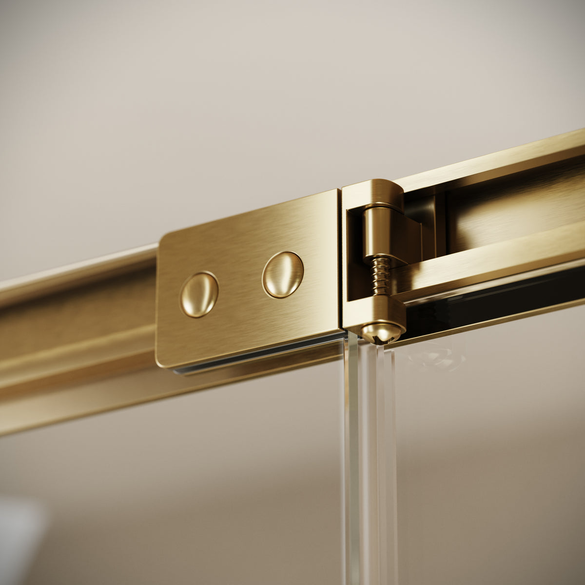 Reve Sidesway Brushed Gold Shower Enclosure 1000 x 800mm