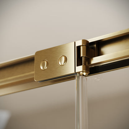 Reve Sidesway Brushed Gold Shower Enclosure 1000 x 800mm