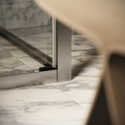 Reve Sidesway Brushed Stainless Shower Enclosure 1000 x 800mm