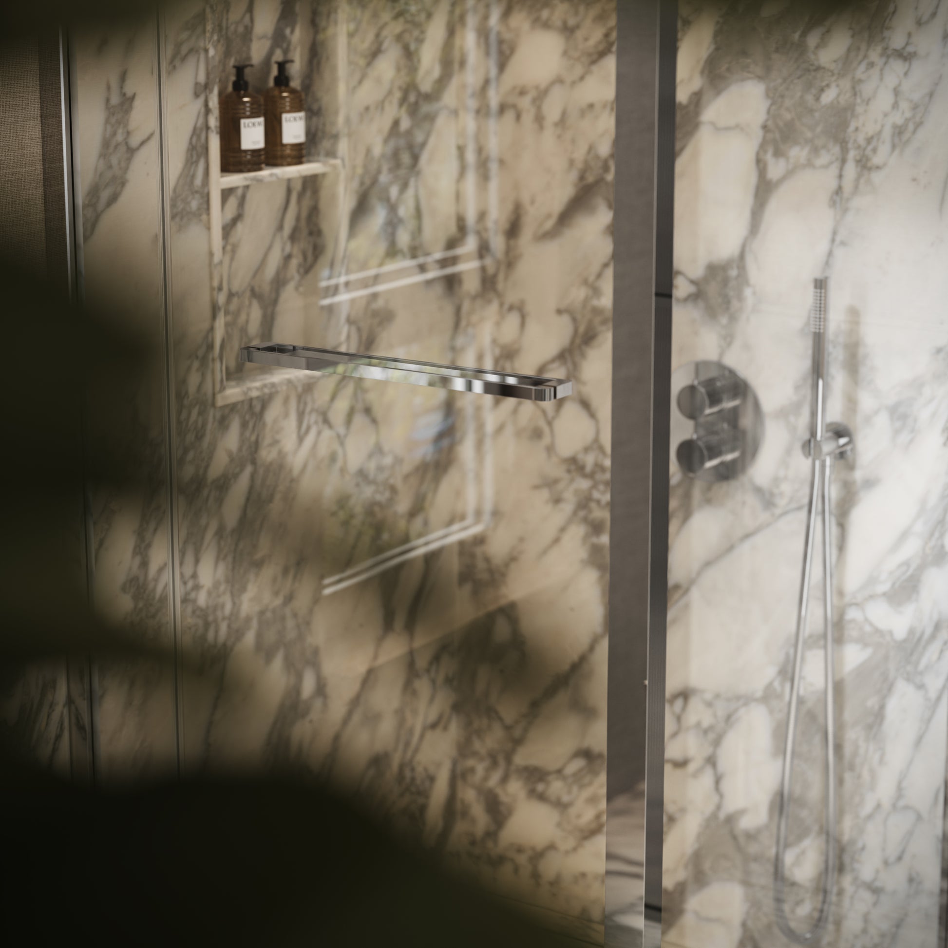 Reve Sidesway Chrome Shower Enclosure 900mm