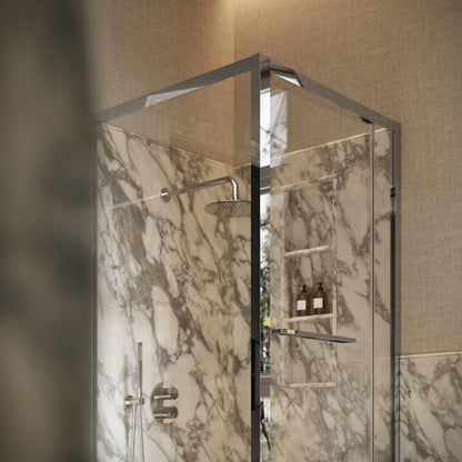 Reve Sidesway Chrome Shower Enclosure 900mm