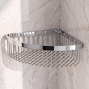Luxe Chrome Corner Shower Storage Basket