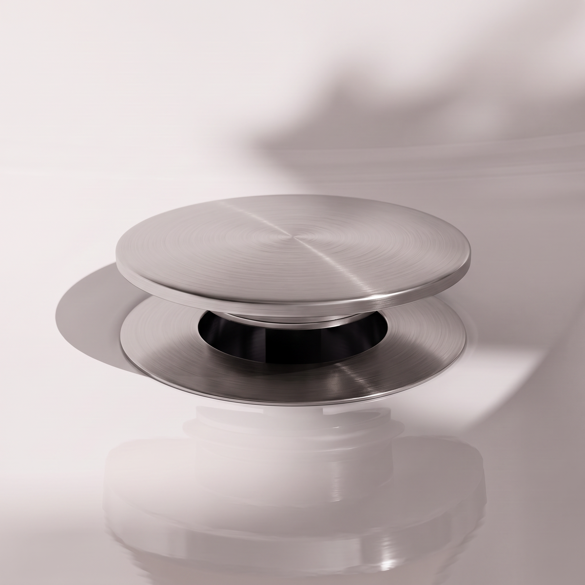 Luxe Brushed Stainless Slotted Click Clack Basin Waste