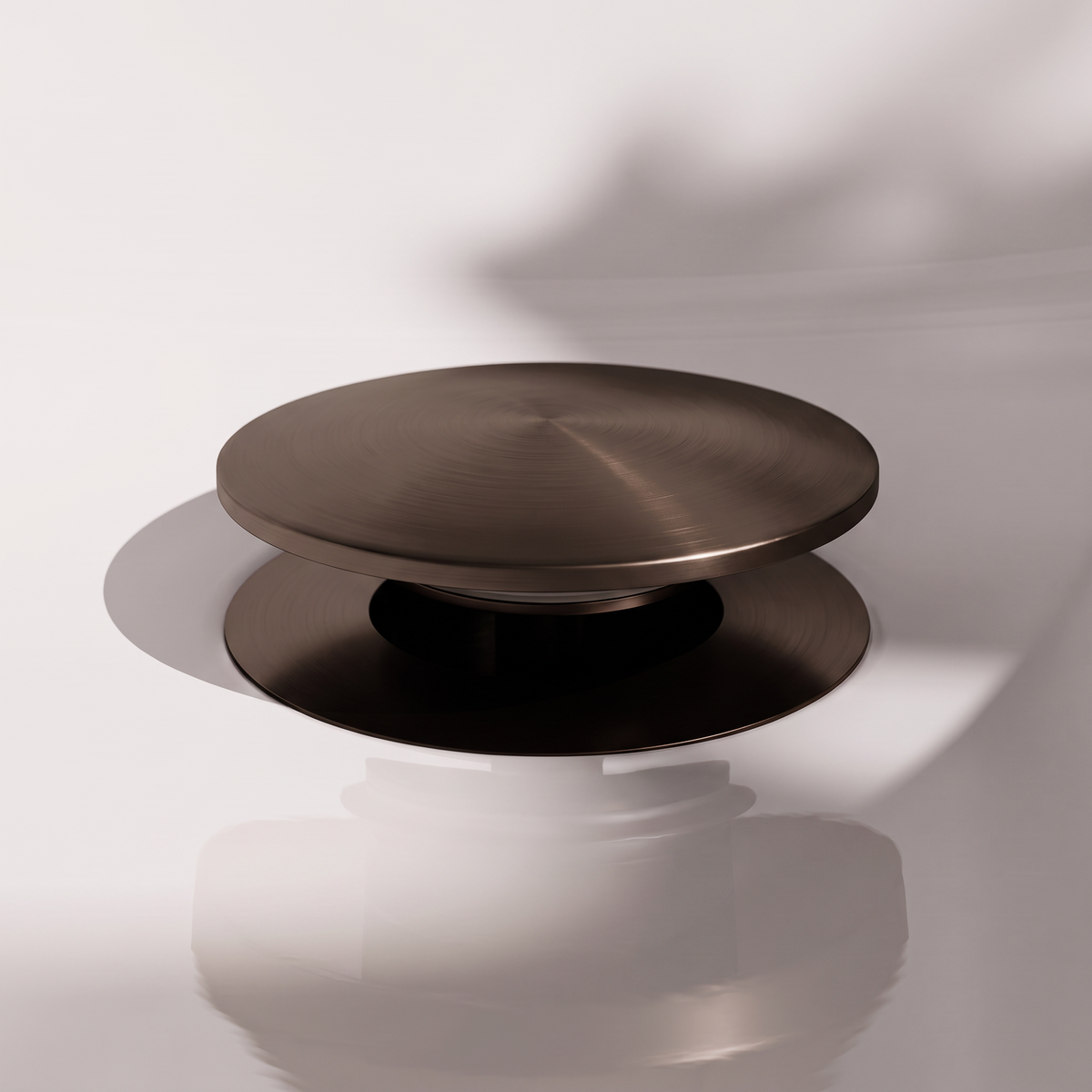 Luxe Deep Bronze Slotted Click Clack Basin Waste