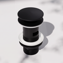 Luxe Matte Black Slotted Click Clack Basin Waste