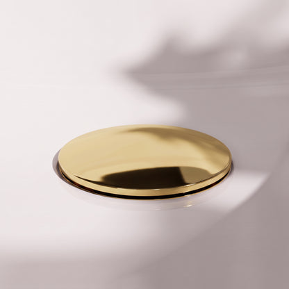 Luxe Polished Brass Slotted Click Clack Basin Waste