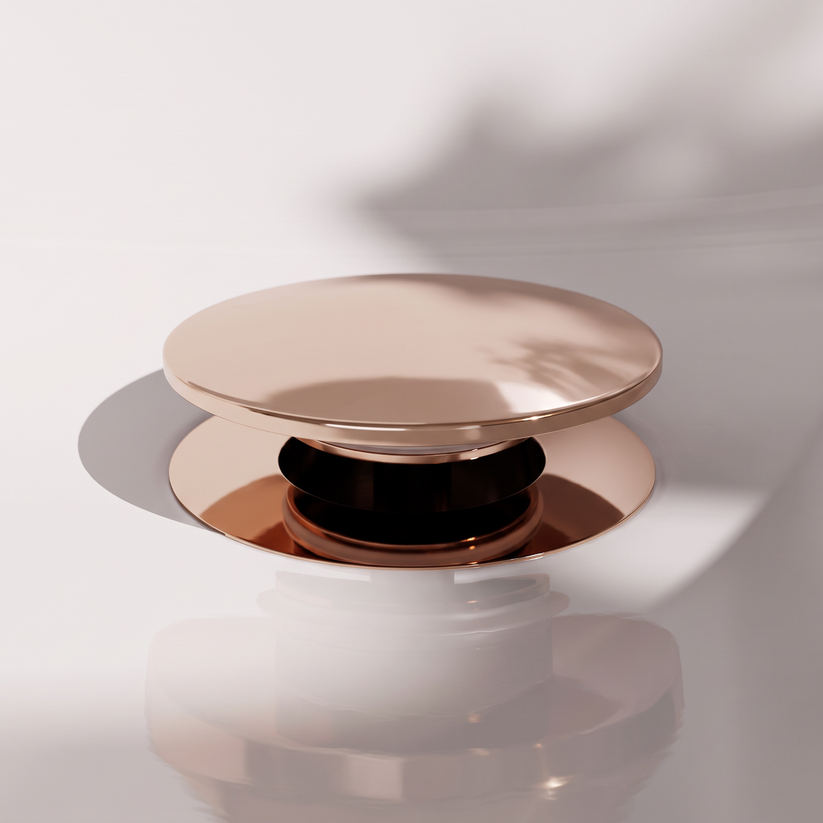 Luxe Rose Gold Slotted Click Clack Basin Waste