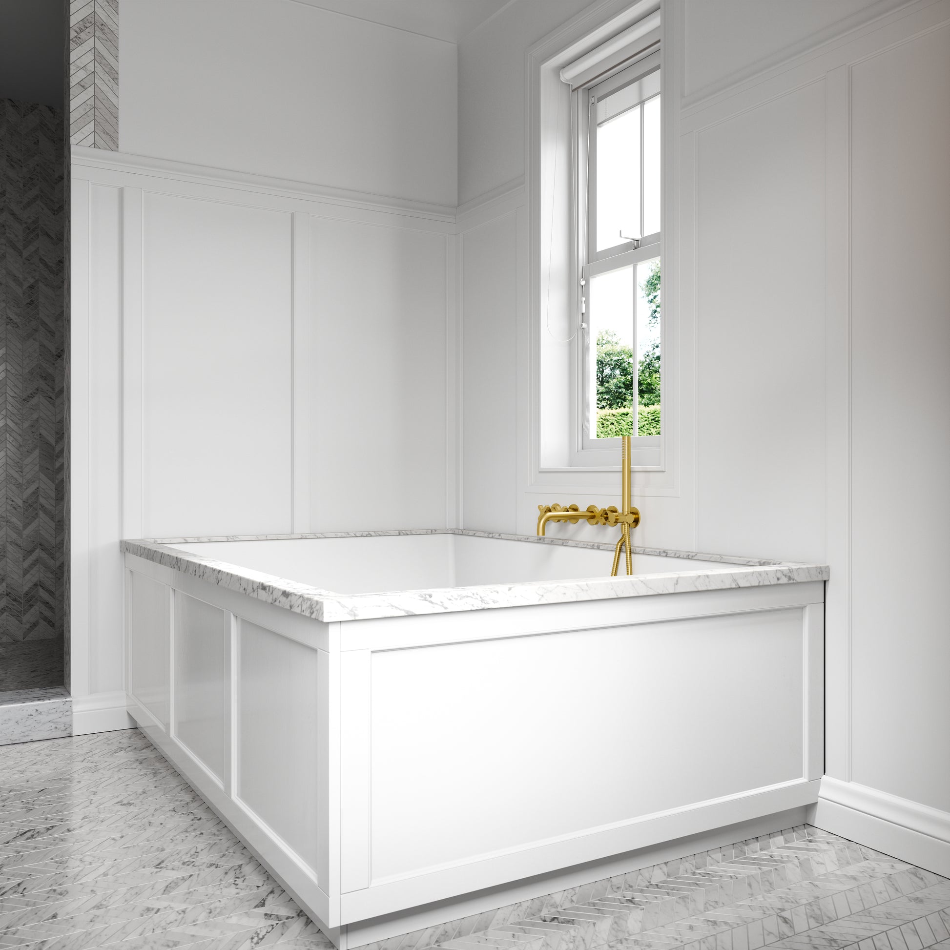 Lusso Light Sorrento Double Inset Bath 1700mm
