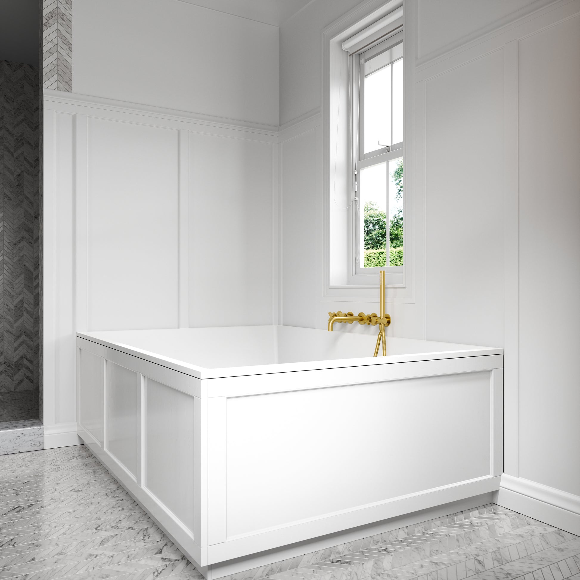 Lusso Light Sorrento Double Inset Bath 1700mm
