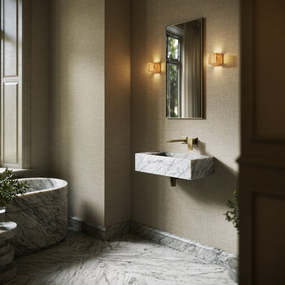 Tassilo Carrara Marble Wall Hung Basin 600mm