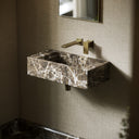 Tassilo Dark Emperador Marble Wall Hung Basin 600mm