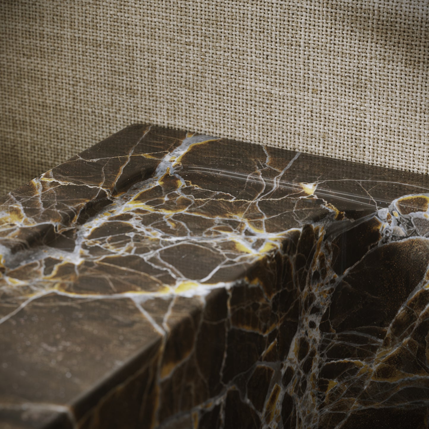 Tassilo Dark Emperador Marble Wall Hung Basin 600mm