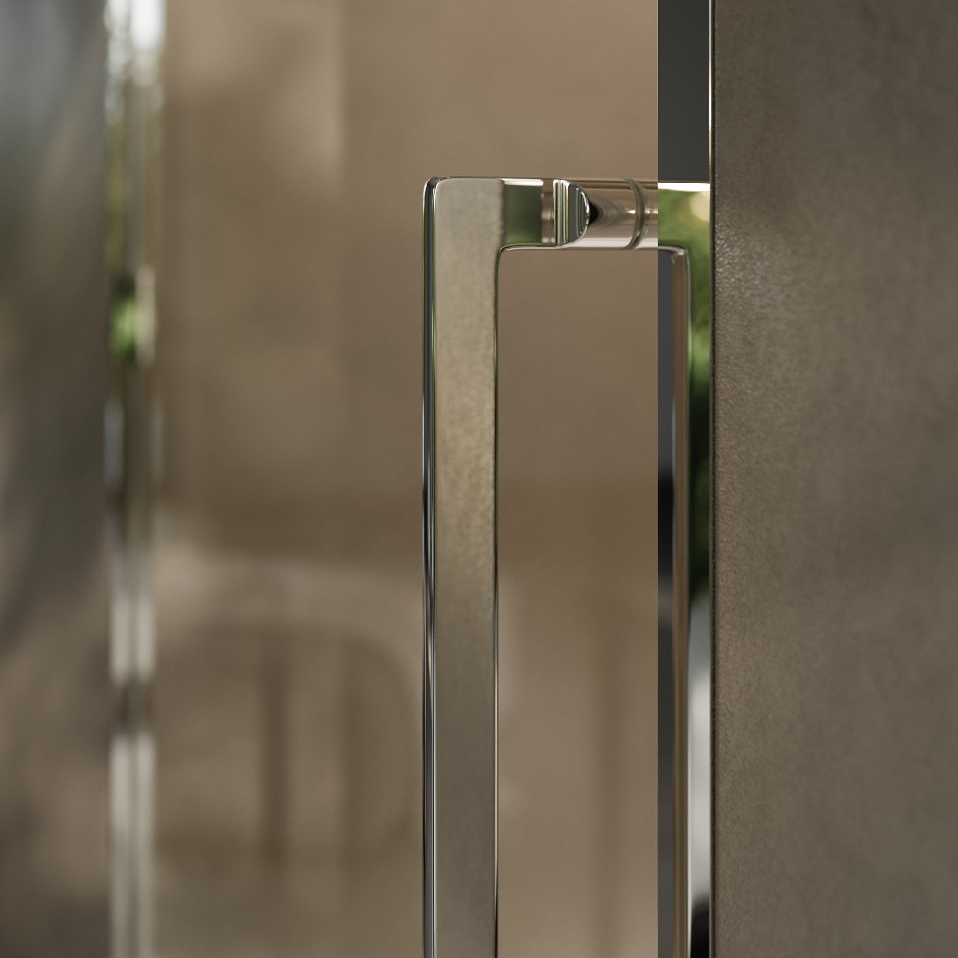 Techtra Chrome Hinged Shower Door - All Sizes