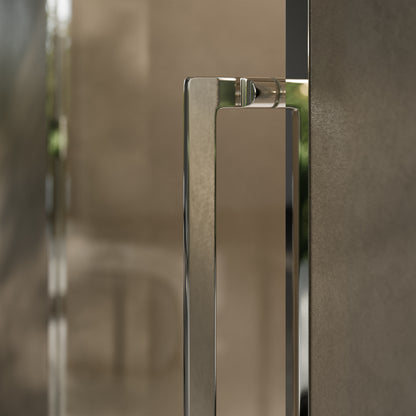 Techtra Chrome Hinged Shower Door - All Sizes