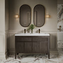 Tiffany Grey Oak Wood Grain Double Vanity Unit 1200mm
