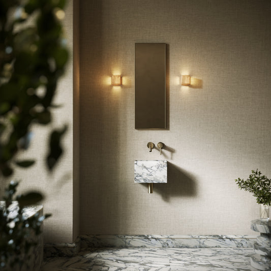Tucci Arabescato Marble Wall Hung Basin 300mm