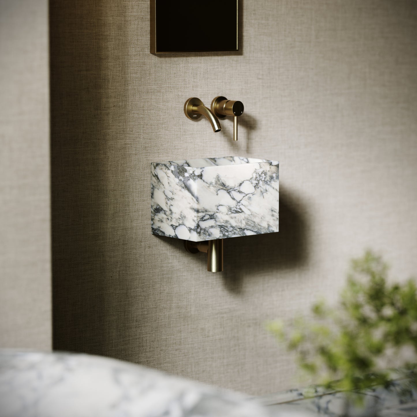 Tucci Arabescato Marble Wall Hung Basin 300mm