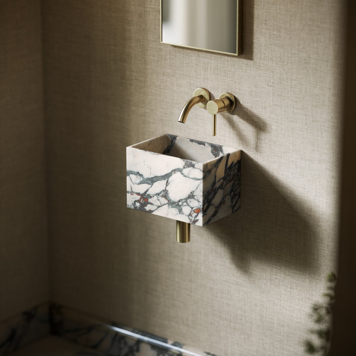 Tucci Calacatta Viola Marble Wall Hung Basin 300mm