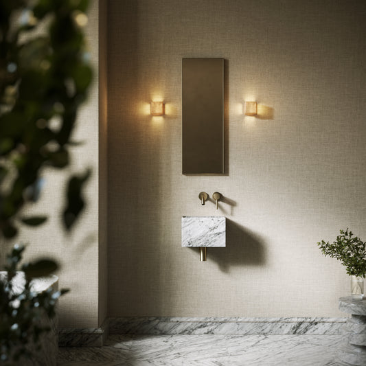 Tucci Carrara Marble Wall Hung Basin 300mm