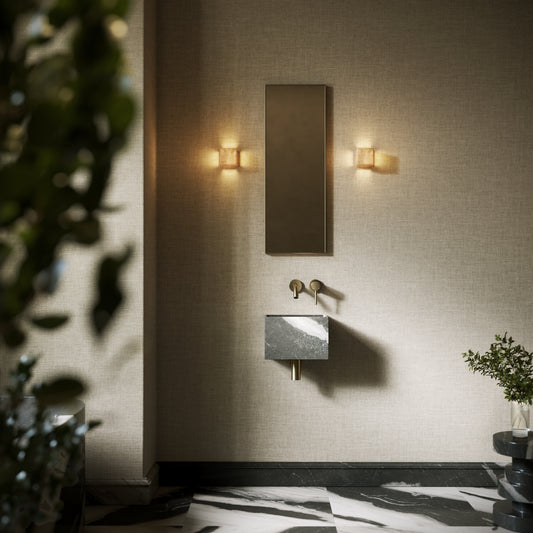 Tucci Panda Marble Wall Hung Basin 300mm